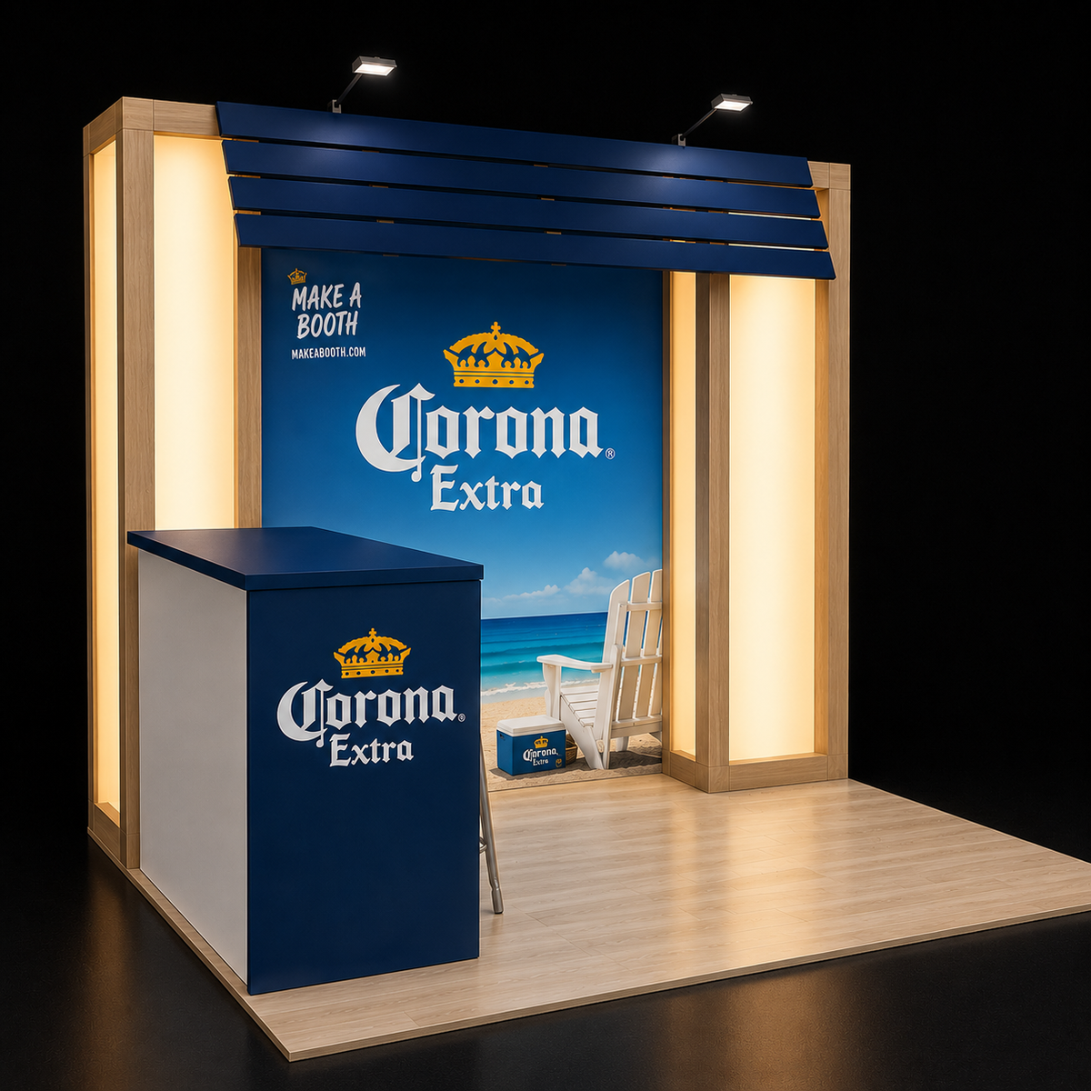 10x10 Eco-Modular Backlit Exhibit Kit