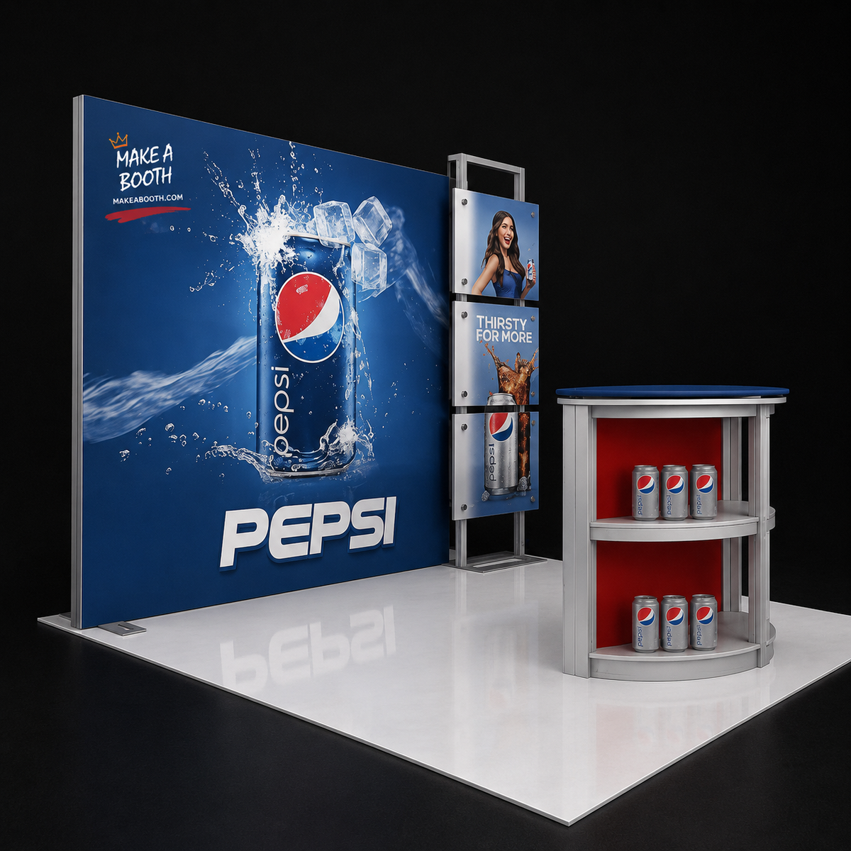 10x10 Eco-Modular Backlit Exhibit Kit