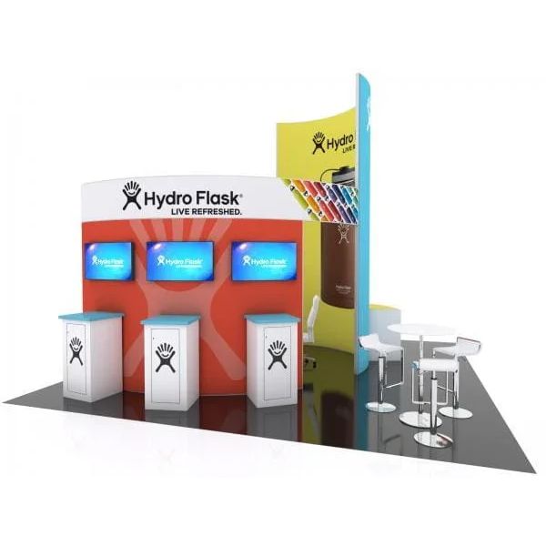 20 x 20 Modular Island Exhibit Kit 02