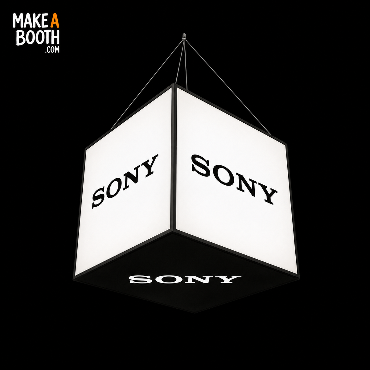 Cube Backlit LED Lightbox Hanging Sign