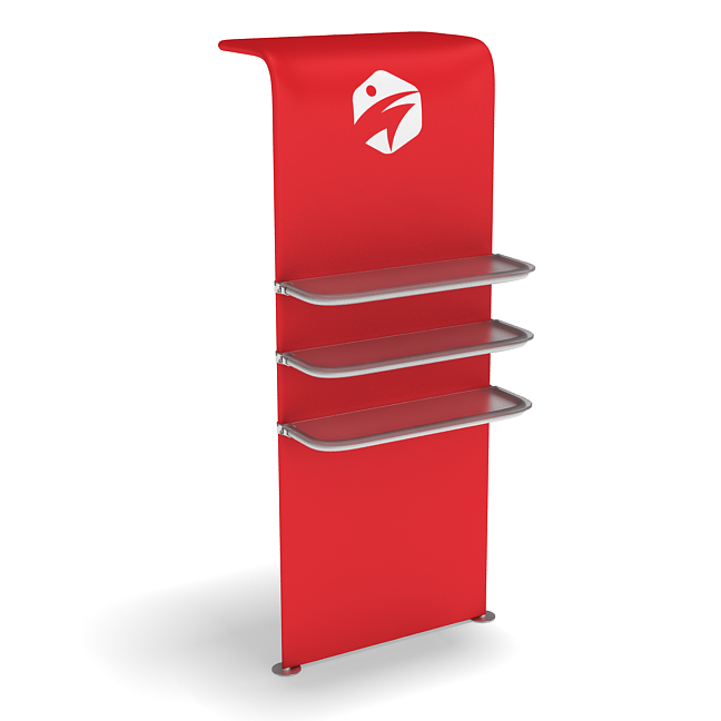 36" Full Waterfall Shelving Display