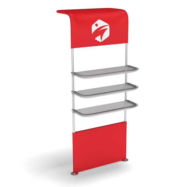 36" Partial Waterfall Shelving Display