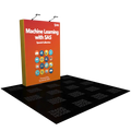 5ft Straight Pop Up Fabric Display