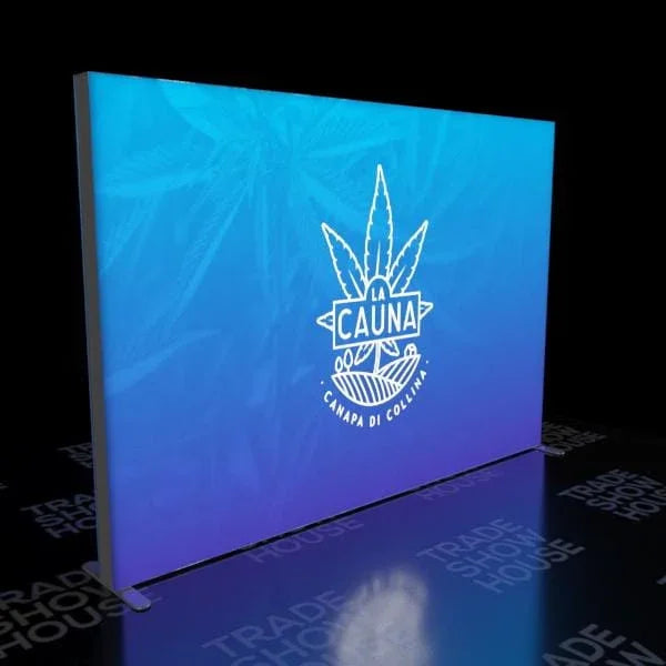 6.5ft Frameless SEG Lightbox Half Wall Display
