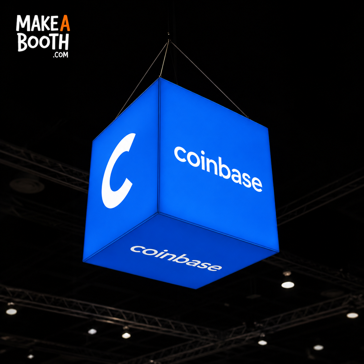 Cube Backlit LED Lightbox Hanging Sign