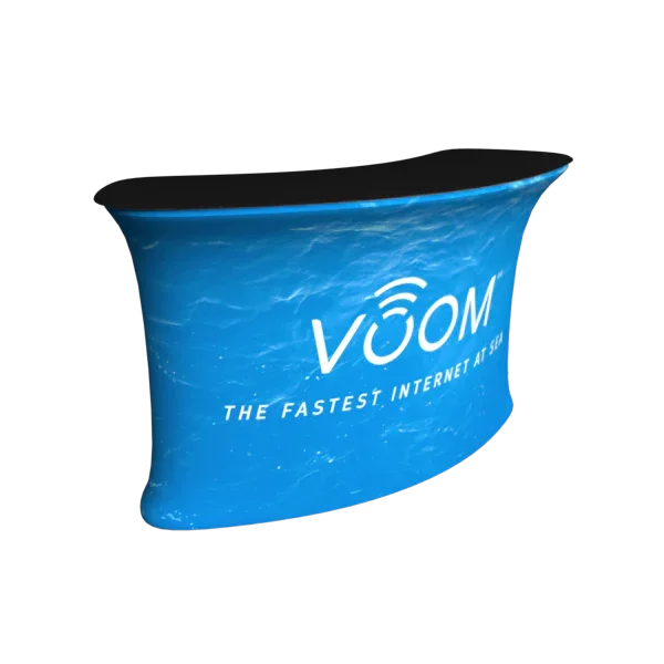 6ft Curved Tension Fabric Counter