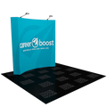 8ft Curved Pop Up Fabric Display