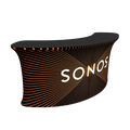 8ft Curved Tension Fabric Counter