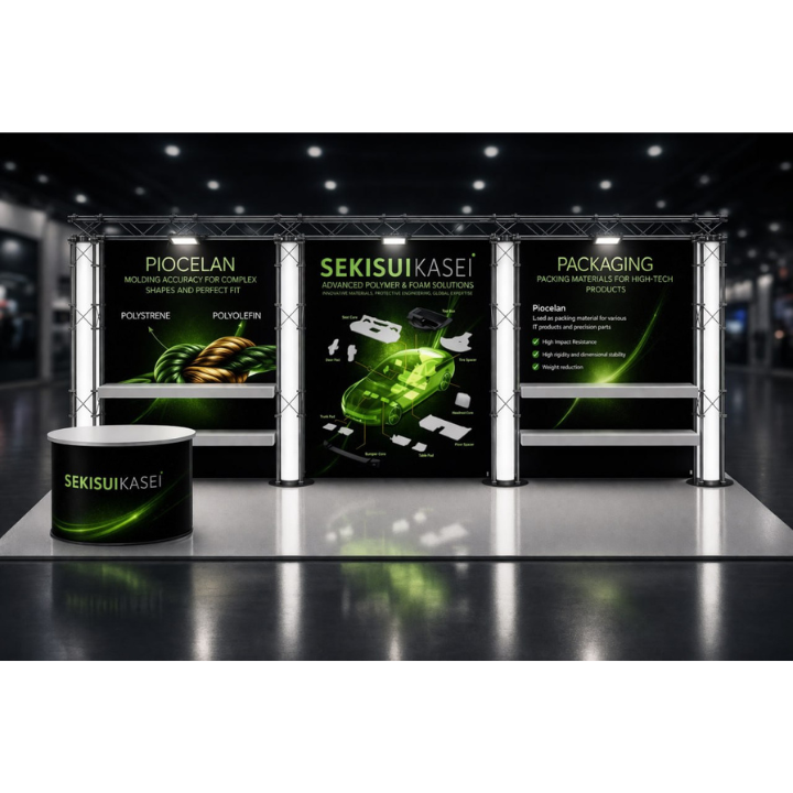 Transformers™ Free Space Booth - Customizable Hybrid Exhibit System | Optimized for Any Space