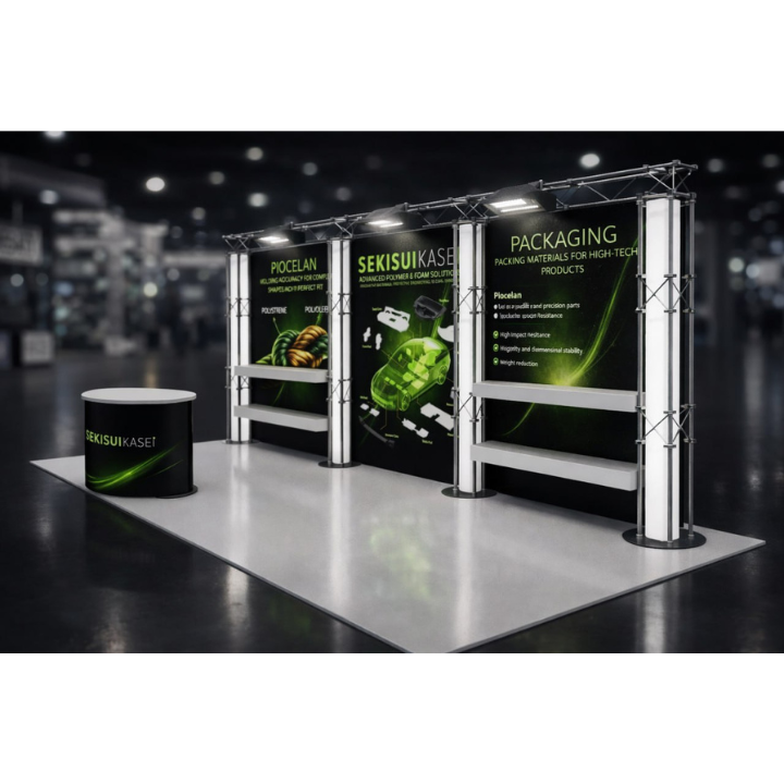 Transformers™ Free Space Booth - Customizable Hybrid Exhibit System | Optimized for Any Space