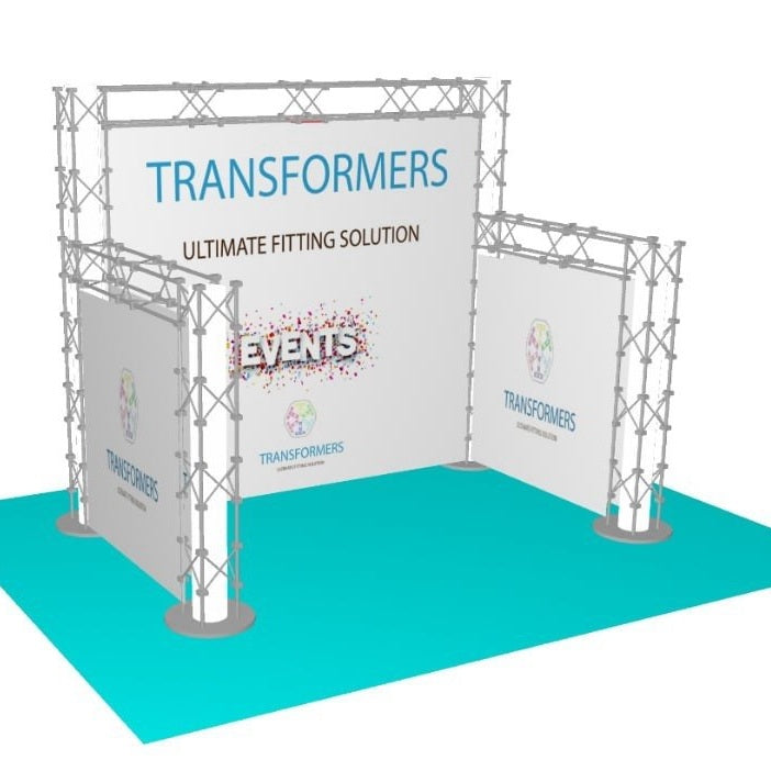 Transformers™ U Shape economic Booth - Customizable Hybrid Exhibit System | Optimized for Any Space