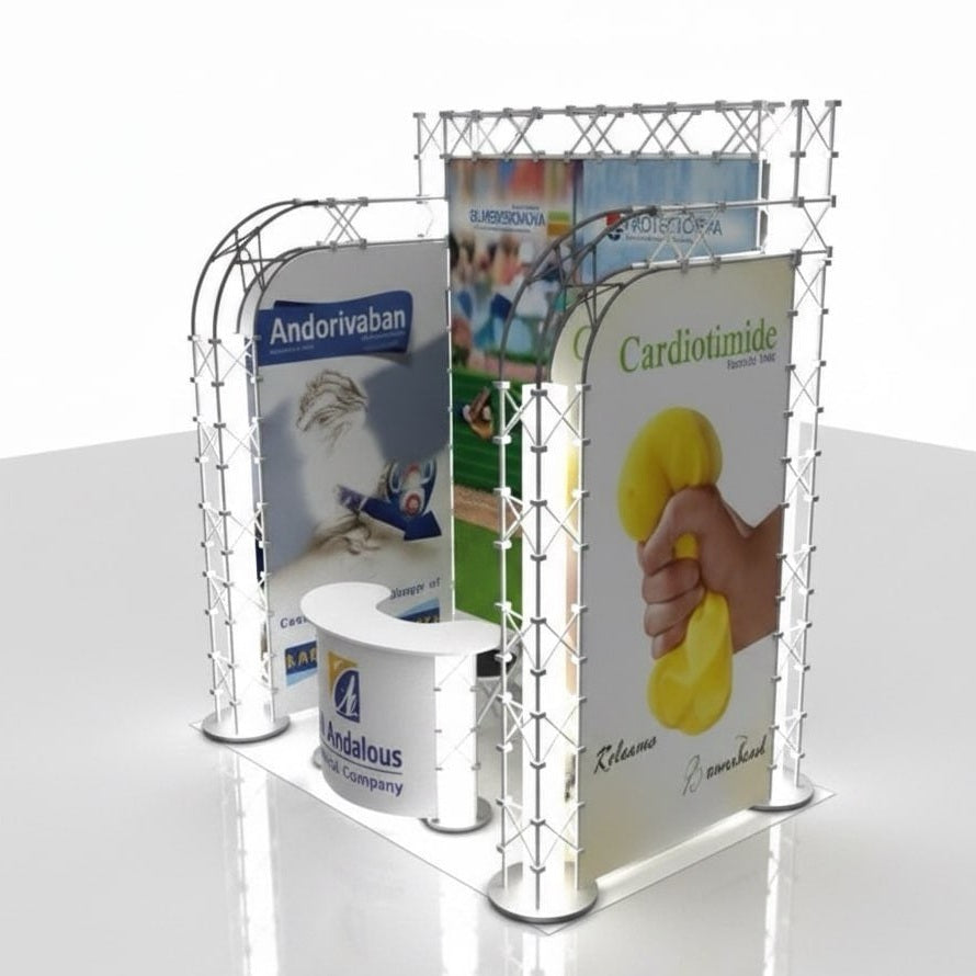 Transformers™ U Shape Elegant Booth - Customizable Hybrid Exhibit System | Optimized for Any Space