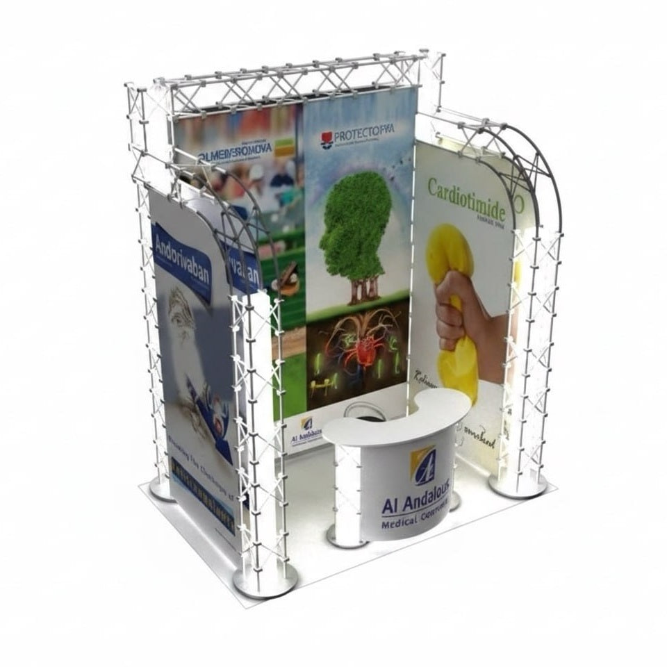 Transformers™ U Shape Elegant Booth - Customizable Hybrid Exhibit System | Optimized for Any Space