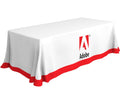 8ft Printed Table Throw - 3 Sided $239.99 / 4 Sided $299.99