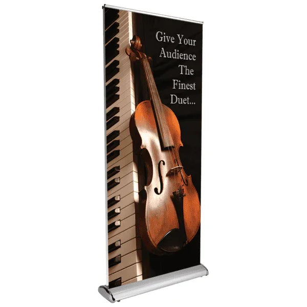 Deluxe 33 Inch Double-Sided Retractable Banner Stand
