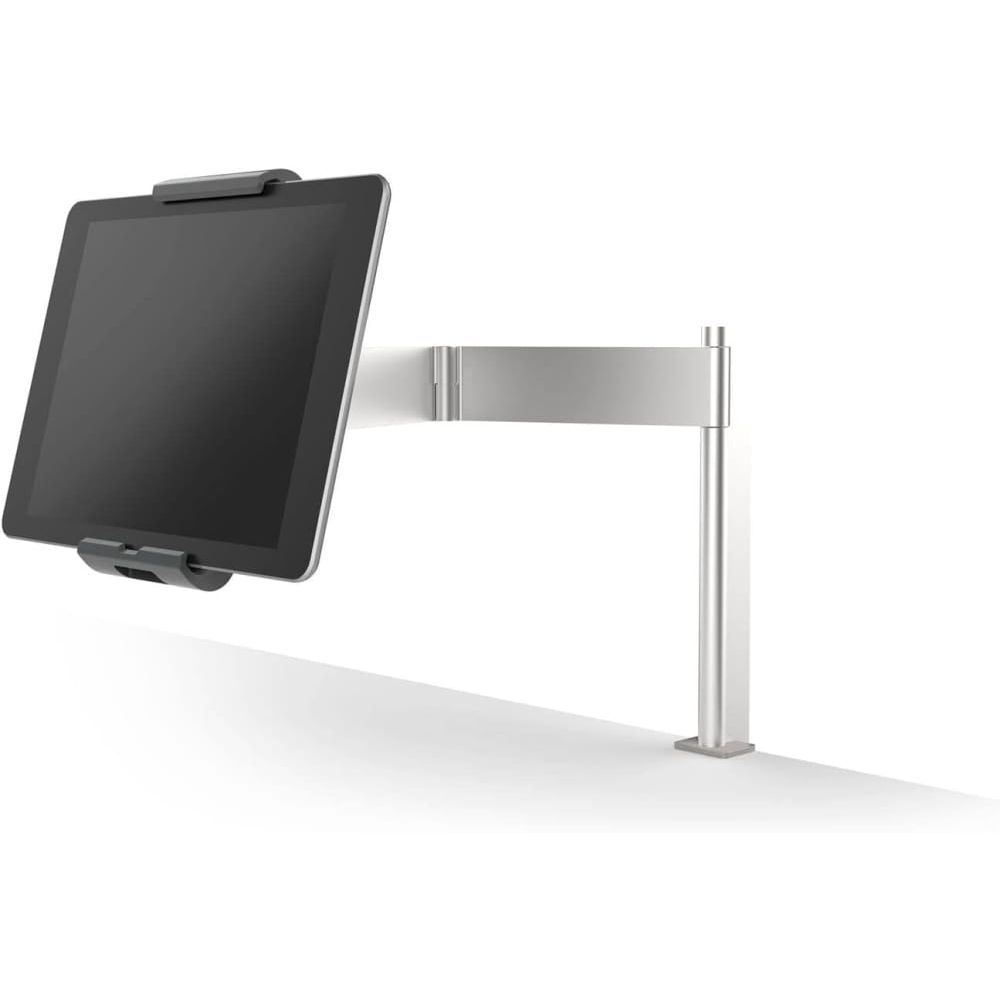 Locking iPad Tablet Stand with Swivel Arm and Desk Clamp