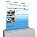 Premium 60 Inch Table Top Retractable Banner Stand