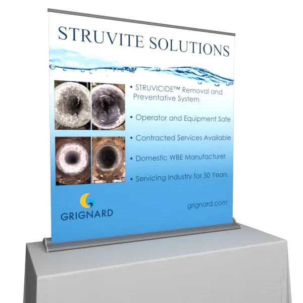 Premium 60 Inch Table Top Retractable Banner Stand
